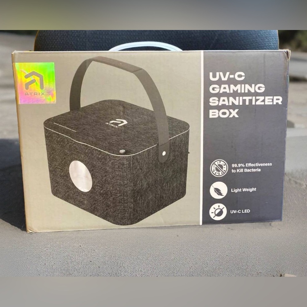 Atrix UV-C Gaming Sanitizer Box, Controllers Headsets Phones, Portable Brand New